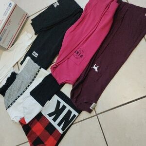 4 PINK tops 1 PINK sweat pants Box Lot